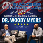 Gary Brackett with Indiana candidate DR. Woody Myers
